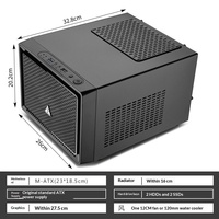 Jinhetian Yujian N1 Full Tower Mini-ITX Computer Case Desktop HTPC Water Cooling Large Power Supply
