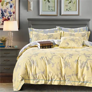 KOSMOS 100% Polyester yatak seti kral kraliçe çift tek boyutu 4 adet renkli yatak çarşafı Set