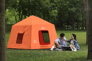 Lit de camping familial WINSUN pour les voyages en plein air, tente de style luxueux en Oxford, tente gonflable à air - Product Image 5