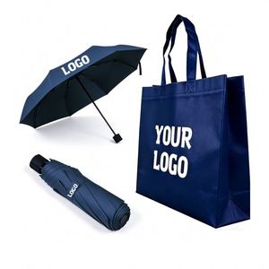 Wholesale Custom Umbrella With Printing Logo for Promotional Business Gift Personalized Three <b>Folding</b> Umbrellas - Product Image 1