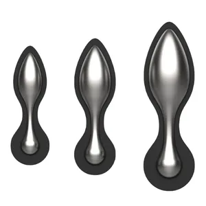 Silikon-Vaginapanal-Anal-Auslöser mit Metallkugel Sexspielzeug für Männer und Frauen Homosexuelle Sexspielzeuge Erwachsenenspielzeug