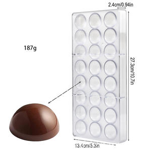 Moules à chocolat de haute qualité, moules en plastique dur <span class=keywords><strong>transparent</strong></span>, moules à chocolat et bonbons, décoration de gâteaux DIY, outils et fournitures de pâtisserie - Product Image 2