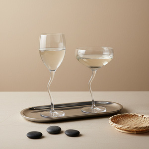 Crystal Twisted S stem Martini Glass <strong>Cocktail</strong> Glasses 201-300ml Capacity Logo <strong>Printing</strong> Available - Product Image 6