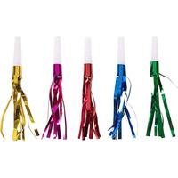 Faveurs de fête de Noël : Sifflets musicaux à franges métalliques scintillantes pour enfants
