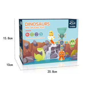 Nouveau Bechotoy QB078380 <span class=keywords><strong>Jouet</strong></span> <span class=keywords><strong>de</strong></span> <span class=keywords><strong>bain</strong></span> pour enfants en plastique, roue à eau dinosaure, tuyau à assembler - Product Image 5