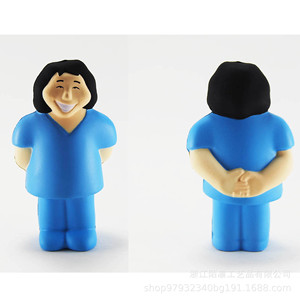 Cartoon Nurse PU Foam Toy High <b>Rebound</b> Desk Stress Relief Figurine - Product Image 3