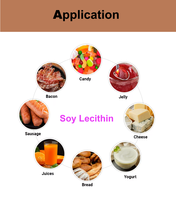 Stabilisateur de phosphatidylcholine sans OGM de qualité alimentaire en poudre de lécithine de soja biologique certifiée halal casher