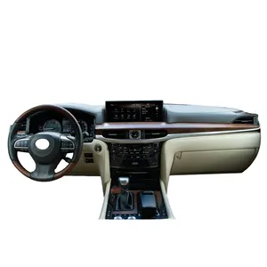 Lx570 iç yükseltme Facelift kitleri 2008-2015 için yükseltme 2022 koltuk kapı dashboard merkezi konsol Lexus Lx570 2008-2015