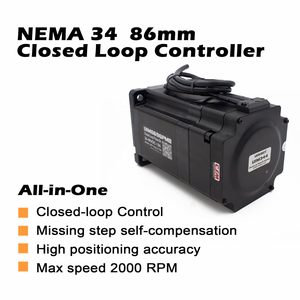 มอเตอร์สเต็ปเปอร์ Uirobot Uim8696pmb Nema34 6a 48v DC แบบวงปิด พร้อมเอนโค้ดเดอร์และเบรก สำหรับการควบคุมการเคลื่อนที่ที่แม่นยำ - Product Image 2