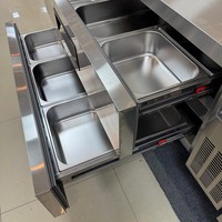 Lemari Pendingin Chef Base Undercounter Drawer Hemat Energi R290 dengan Kompresor Cubigel, MOQ Rendah, Bersertifikasi CE