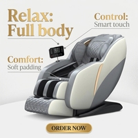 Silla de Masaje JINGTOP de Lujo Eléctrica 4D con Gravedad Cero, Bolsas de Aire para Todo el Cuerpo, Programas Automáticos y Repuestos Gratuitos