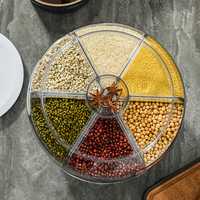 Boîte de Rangement à Céréales Rotative de Qualité Alimentaire, Seau à Grains Scellé pour Usage Domestique, Protection Contre les Insectes et l'Humidité