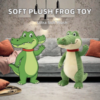 Jouets en peluche crocodile bicolores personnalisés, poupées reptiles réalistes avec dents détaillées, conception de jouets en peluche personnalisés OEM
