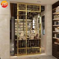 Y WL030 Paravent en métal exquis pour la décoration intérieure et extérieure, style chinois, cloisons en acier inoxydable