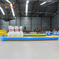 WINSUN Piste de bowling gonflable en PVC, certifiée CE, sans plomb, ignifuge, étanche, capacité 200 kg, usage commercial