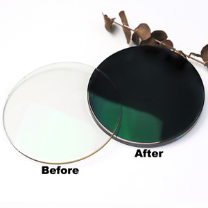 Lentilles optiques de lunettes en résine asphérique <span class=keywords><strong>anti</strong></span>-reflets bloquant la lumière bleue UV420 photochromiques claires 1.56 - Product Image 2