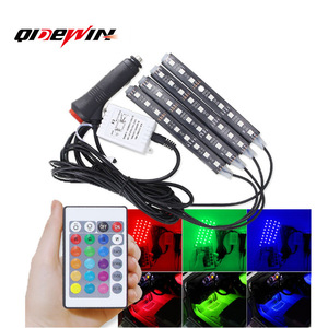 Luz ambiental para coche RGB 5050 9 chips 121 mm 4.76 pulgadas 12-24 V Tira de iluminación interior de siete colores para el interior del automóvil - Product Image 2