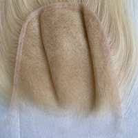 Cheveux vierges bruts 100% naturels, blonds, densité 140%, lisses, avec closure frontale en dentelle HD 5x5 6x6, prêts à être expédiés, livraison directe