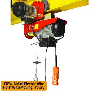 Sertifikat CE 1200kg <span class=keywords><strong>Motor</strong></span> roda gigi kerekan elektrik <span class=keywords><strong>Mini</strong></span> tali kawat fase tunggal untuk restoran hotel konstruksi katrol listrik - Product Image 2