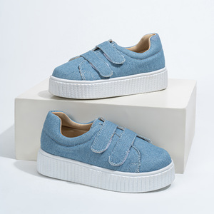 Zapatos de Lona con Cierre de Velcro para Niños y Niñas, Moda Primavera Verano, Zapatos Deportivos Casuales con Plataforma - Product Image 4