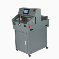 SIGO Máquina Cortadora de Papel Automática con Control Programable, 500mm de Ancho, Pantalla LCD, Guillotina de Papel con Bomba de Motor para Libros