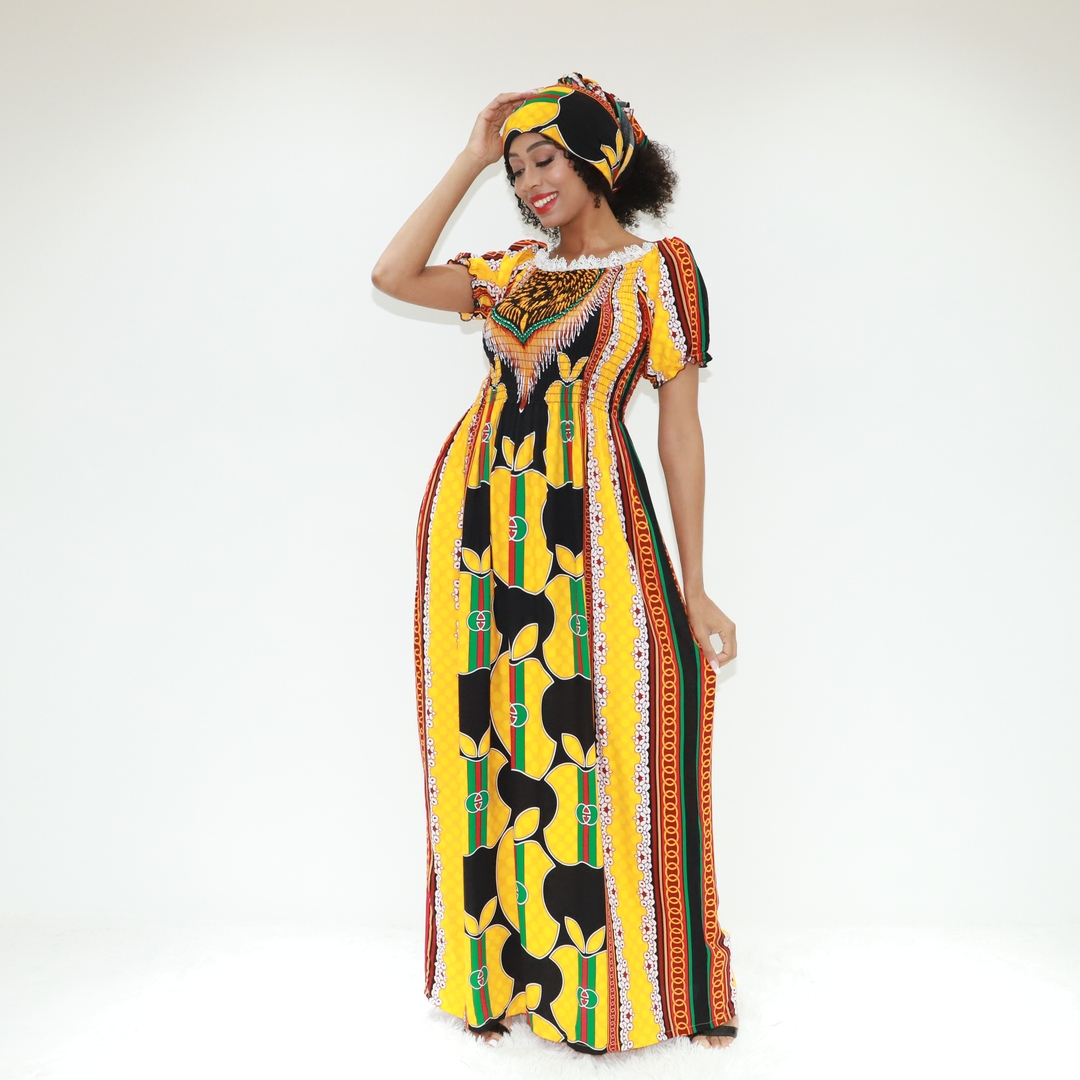 Tanzania Dress for Girl | Premium Cotton Wax Print Dresses