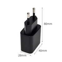Adaptor Colokan Dinding Tipe C EU Grosir dengan Pengisi Daya USB C Port Tunggal 18W PD untuk Penggunaan Kantor Hotel, Pengisi Daya USB C Pabrik