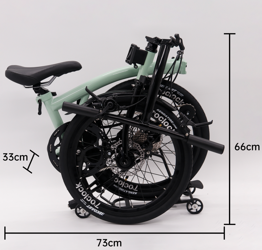 MINT Folding Bicycle T9D-20D - 20 Inch, 9 Speed Disc Brake