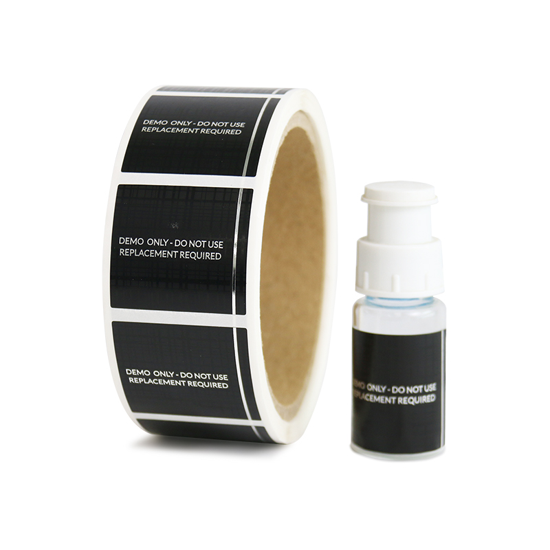 Customized logo screen printing labels uv hot silver waterproof stickers roll packaging labels