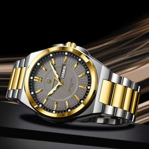 Reloj de Cuarzo de Lujo Original Poedagar 896 para Hombre, Resistente al Agua, Luminoso, con Correa de Acero Inoxidable - Product Image 4