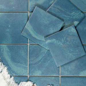 Mosaicos de Cerámica para Piscinas Azul Pavo Real, Impresión por Inyección de Tinta, Superficie Mate Lisa, 150x150, Fabricante Integral de Piscinas - Product Image 5