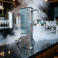 Pendingin Gelas Meja Kerja CO2 Froster Stainless Steel 12L 220V Freezer Gelas Koktail Instan Peralatan Bar