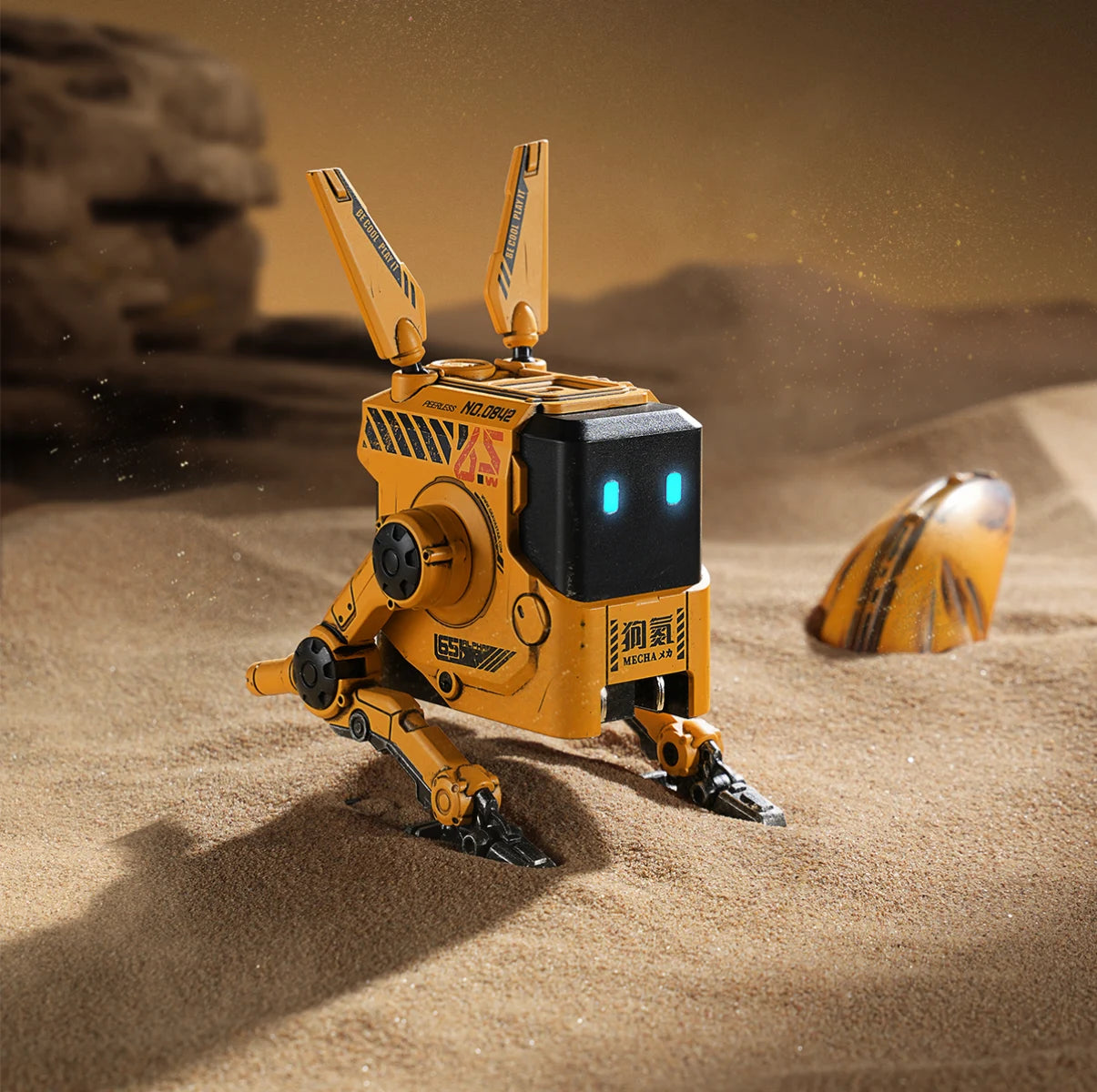 Amarillo dañado por la guerra