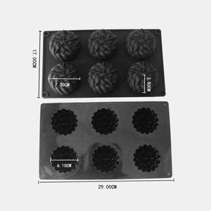 Stampo in Silicone Alimentare Moderno per Torta Mousse a Forma di Fiore di Santa Anna - Riutilizzabile, Ecologico, Adatto al <span class=keywords><strong>Forno</strong></span> - Product Image 5