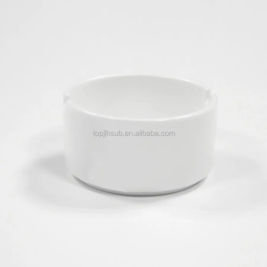 Topjlh cinzeiro de cerâmica branco sublimação cinzeiro em branco para charutos cinzeiro de bolso de cerâmica sublimação