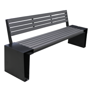 Outdoor Park Furniture Commercial Anti Vandal Wooden <strong>Bench</strong> Seat Urban Street Waterfront Plastic <strong>Wood</strong> Public Garden Seating <strong>Bench</strong> - Product Image 4