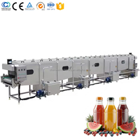 Pasteurisateur de type pulvérisation pour bière, jus, bouteilles en verre, machine de stérilisation