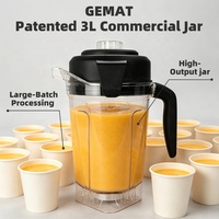 3 Liter Capaciteit Sapblender 2200W Commerciële Heavy Duty Fruitpers Blender Smoothie Maker Keuken Staande Blender