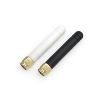 Antennes de communication Wi-Fi en gros sans fil 2.4G IoT BLE Zigbee mini en caoutchouc 5cm SMA Mâle/RP-SMA Mâle pour routeurs Wi-Fi