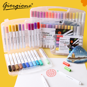 Set di Pennarelli Artistici Giorgione 12 Colori ad Asciugatura Rapida, Penne Acriliche Lavabili <span class=keywords><strong>per</strong></span> Bambini e Pittura Fai-da-Te - Product Image 2
