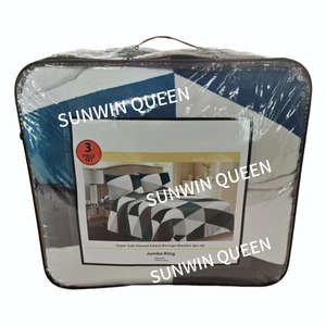 Vente en gros de lot de literie en flanelle d'hiver lot de 3 pièces de luxe Borrego couette king size ensemble de couette en flanelle pour l'hiver - Product Image 3