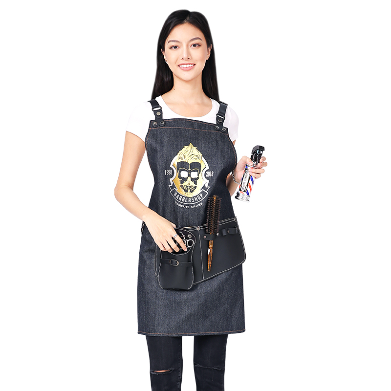 Нейлоновые фартуки с сублимационной печатью, фартуки для парикмахерской, фартук для парикмахерской с пользовательским логотипом