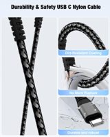 Kabel USB4.0 Bersertifikasi Nylon Braided, Video USB-C PD 100W, Pengisian Cepat USB4, Charger USB 4.0, Kabel Data USB C 40Gbps