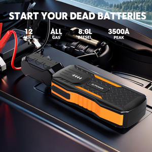Démarreur USB-C à charge rapide 12V pour moto, voiture, camion, outil d'urgence 1500A, lumière LED, écran numérique, torche <span class=keywords><strong>SOS</strong></span> - Product Image 3