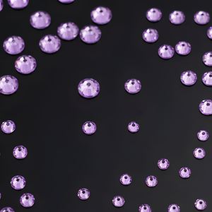 Perles de strass à coudre en résine époxy lavande Provence 5 mm, forme diamant, dos plat, trou central, pour corsages et bijoux - Product Image 6