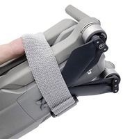 Sangle élastique auto-adhésive anti-débordement pour boîte à bento, sangles de fixation pratiques avec fermeture auto-agrippante, en nylon gris