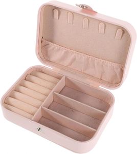 Mini Travel Case <b>Small</b> <b>Box</b> Traveling Jewelry Portable Storage Holder for Rings Earrings Girls Women Promotion - Product Image 1