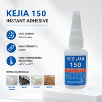 Adhésif instantané multi-usages transparent KEJIA KJ-150 pour PA, ABS, PC, acrylique, PVC, TPU, caoutchouc, 20g, fabriqué en Chine