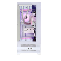 220A01 DIY Custom Mid ATX PC Black PC Cabinet Desktop Computer Tower Cases Gaming PC Cabinet Sea View Case