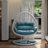 Fauteuil suspendu en rotin, hamac paresseux simple et double pour balcon, patio, intérieur, berceau de loisirs, vente en gros